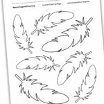 Feather Coloring Pages   Nature Inspired Learning Intended For Hawk Feather Template Printable