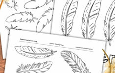 Feather Coloring Pages – Nature Inspired Learning intended for Large Printable Feather Template