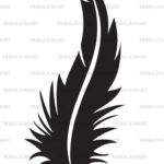 Feather | Commercial Free Design For Silhouette Cameo With Regard To Feather Template For Silhouette Cameo