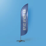 Feather Flag Banner Mockup   Mockup Love Within Feather Flag Template Photoshop