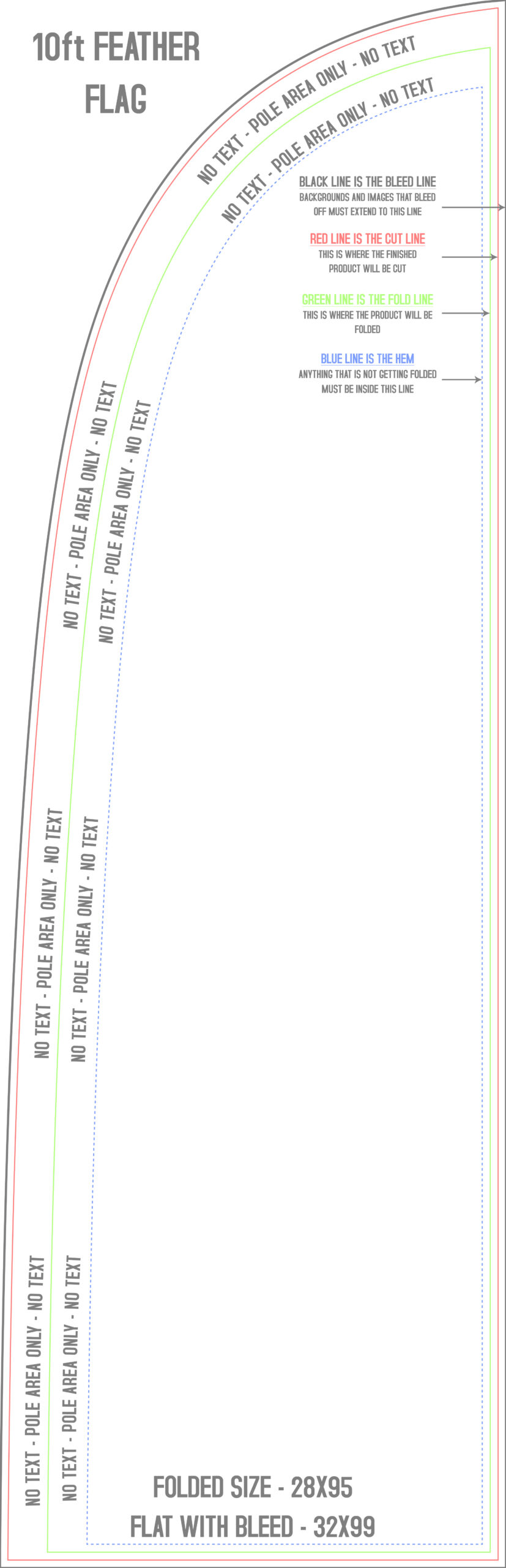 Feather Flags - 3Oz Polyester within Template For Feather Flag
