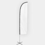 Feather Flags Kit, Double Sided Including 15M Graphic Design Within Blank Feather Banner Template