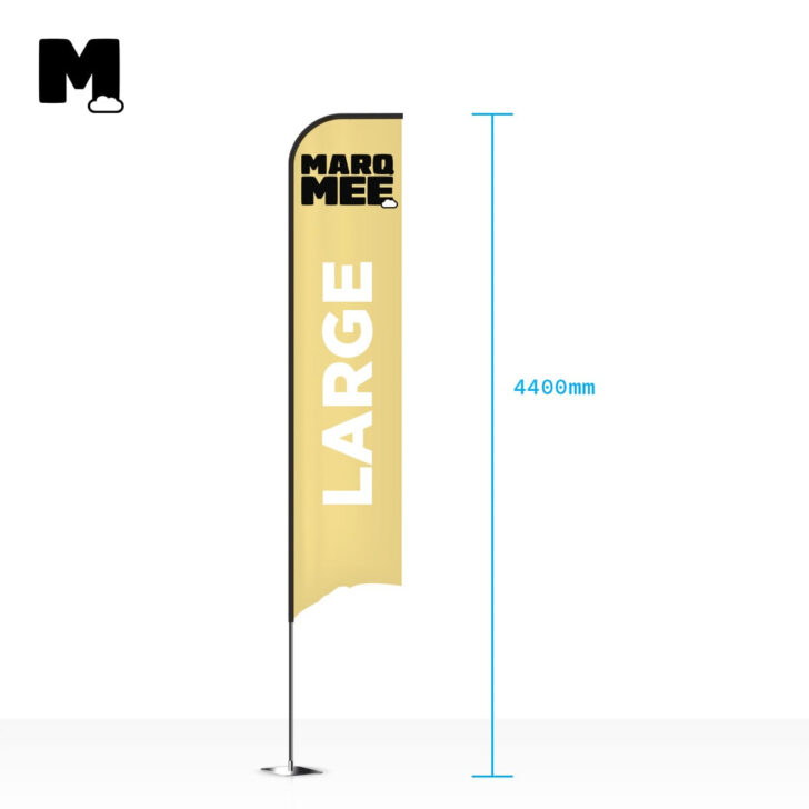 11 Feather Flag Template