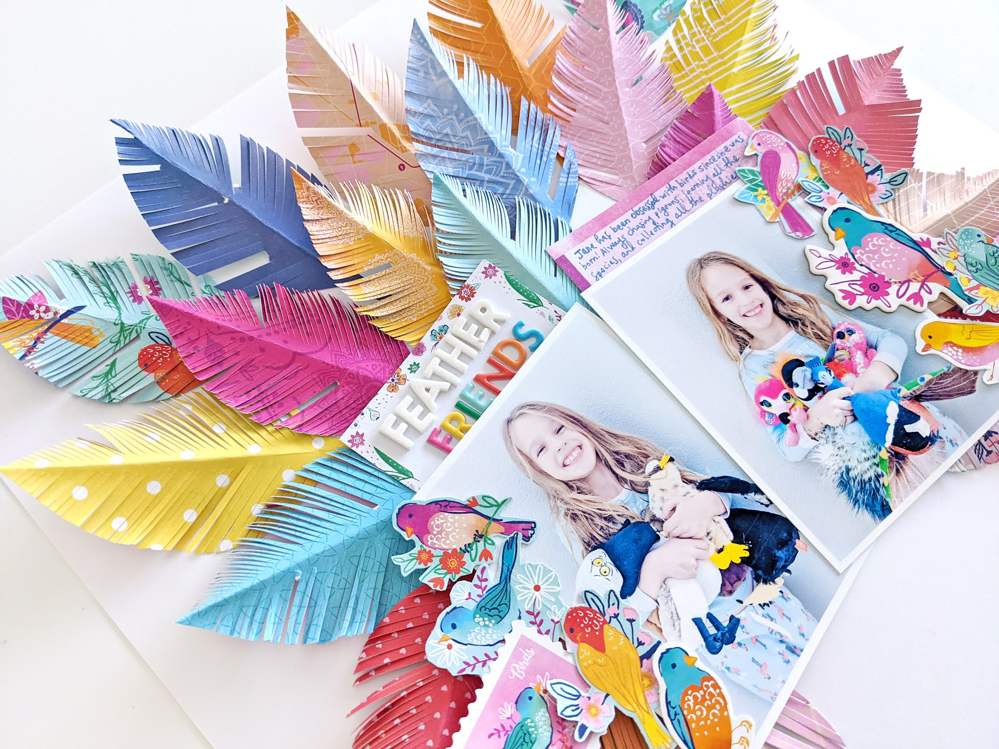 Feather Friends Layoutpaige Evans | Paige Taylor Evans for Craft Foam Feather Template