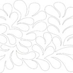 Feather Meander Pantograph Digital Quilting Pattern For Longarm With Regard To Longarm Feather Template