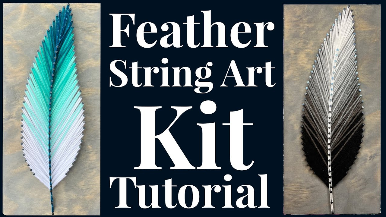 Feather String Art Kit Tutorial with regard to String Art Template Jpg Feather