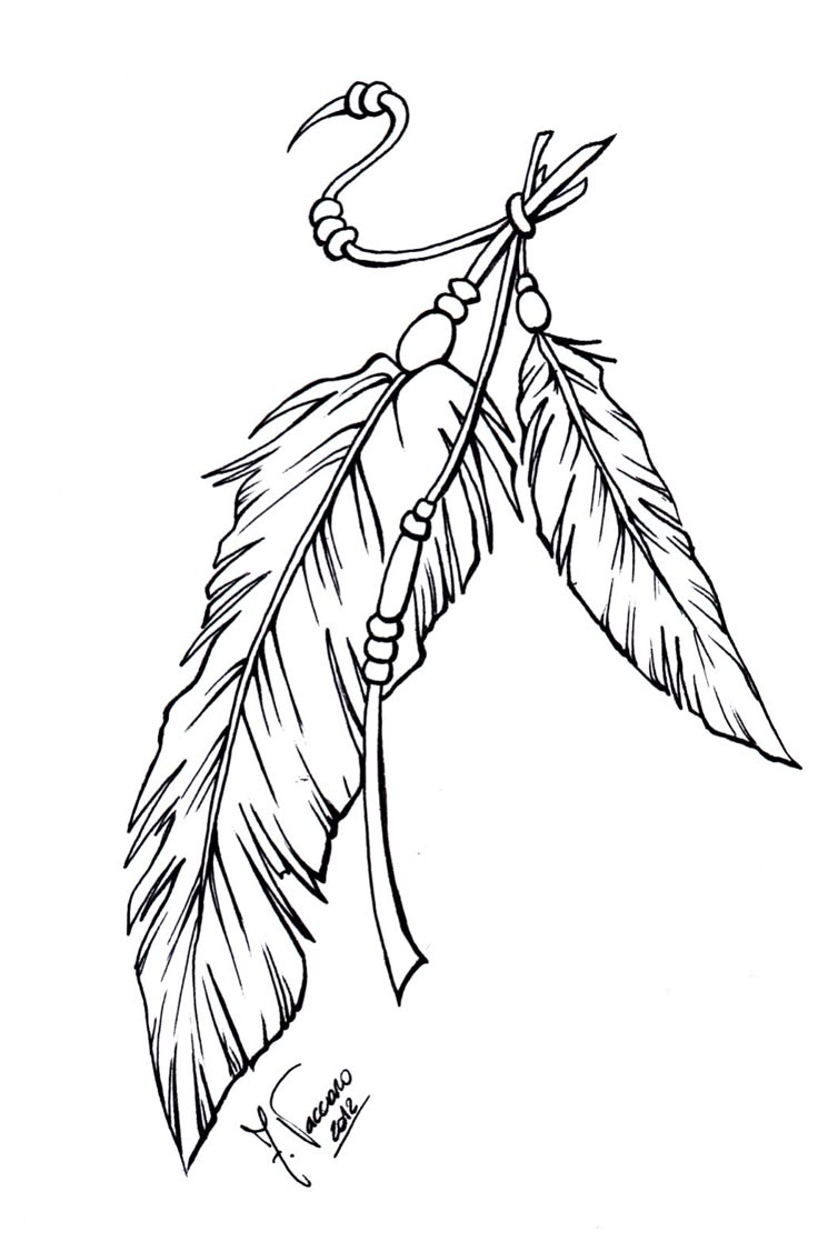 Feather Tattoo Design, Feather Drawing, Indian Feather Tattoos regarding Indian Feather Pattern Template