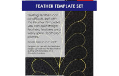 Feather Template Set regarding How Do Sew a Feather Ruler Template