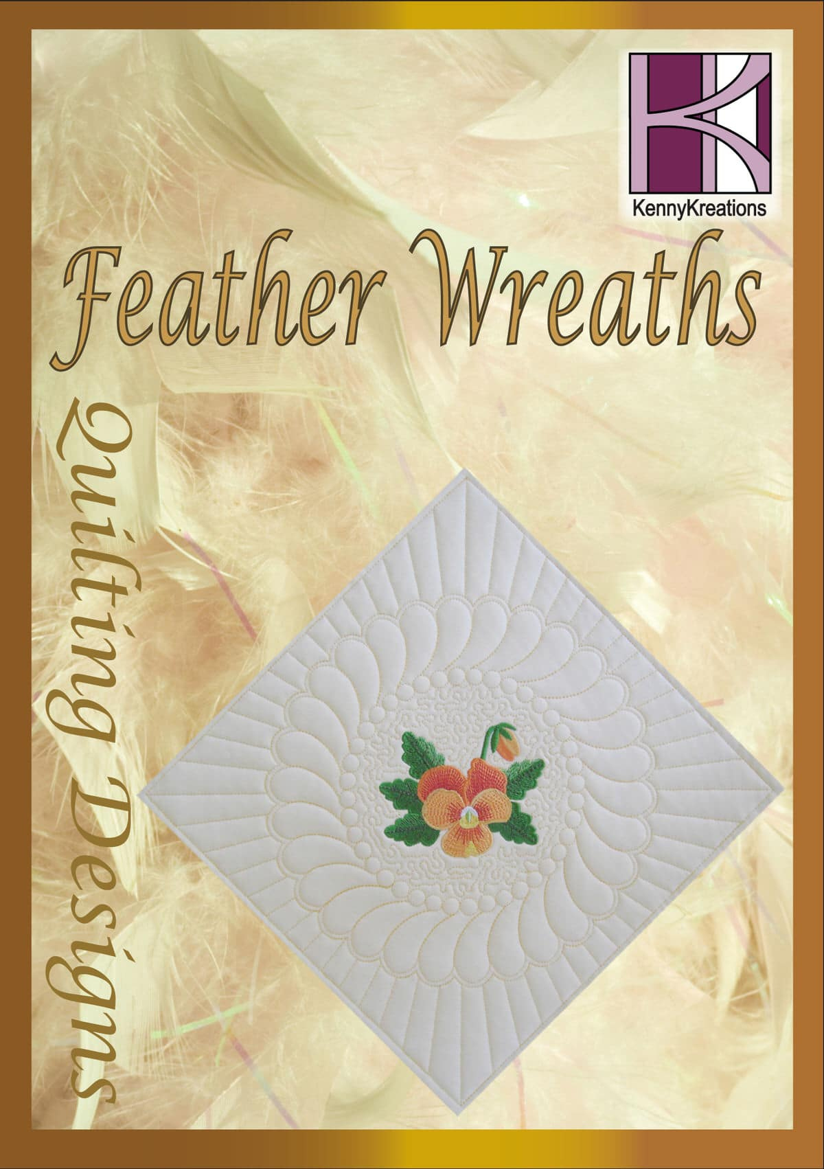 Feather Wreaths - Kennykreations pertaining to Feather Wreath Longarm Quilting Template
