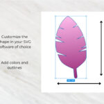 Feathers Template Svg Png For Cricut, Silhouette, Brother Inside Feather Shape Template
