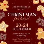 Free And Customizable Gingerbread Templates Inside Gingerbread House Flyer Template