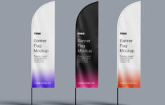 Free Blade Feather Flag Banner Mockup Psd Set – Good Mockups within Feather Flag Template Free