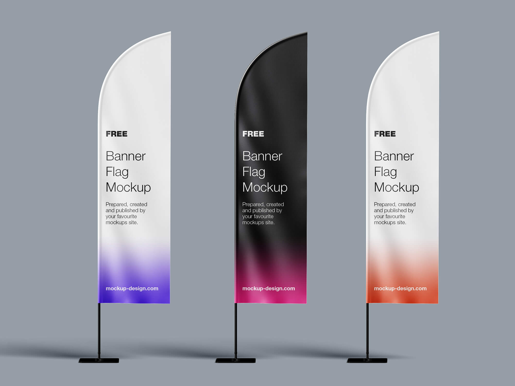 Free Blade Feather Flag Banner Mockup Psd Set - Good Mockups within Feather Flag Template Free