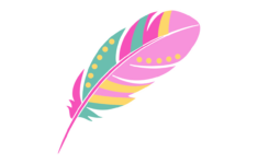 Free Boho Feather Clipart Template To Edit Online inside Cute Feather Template