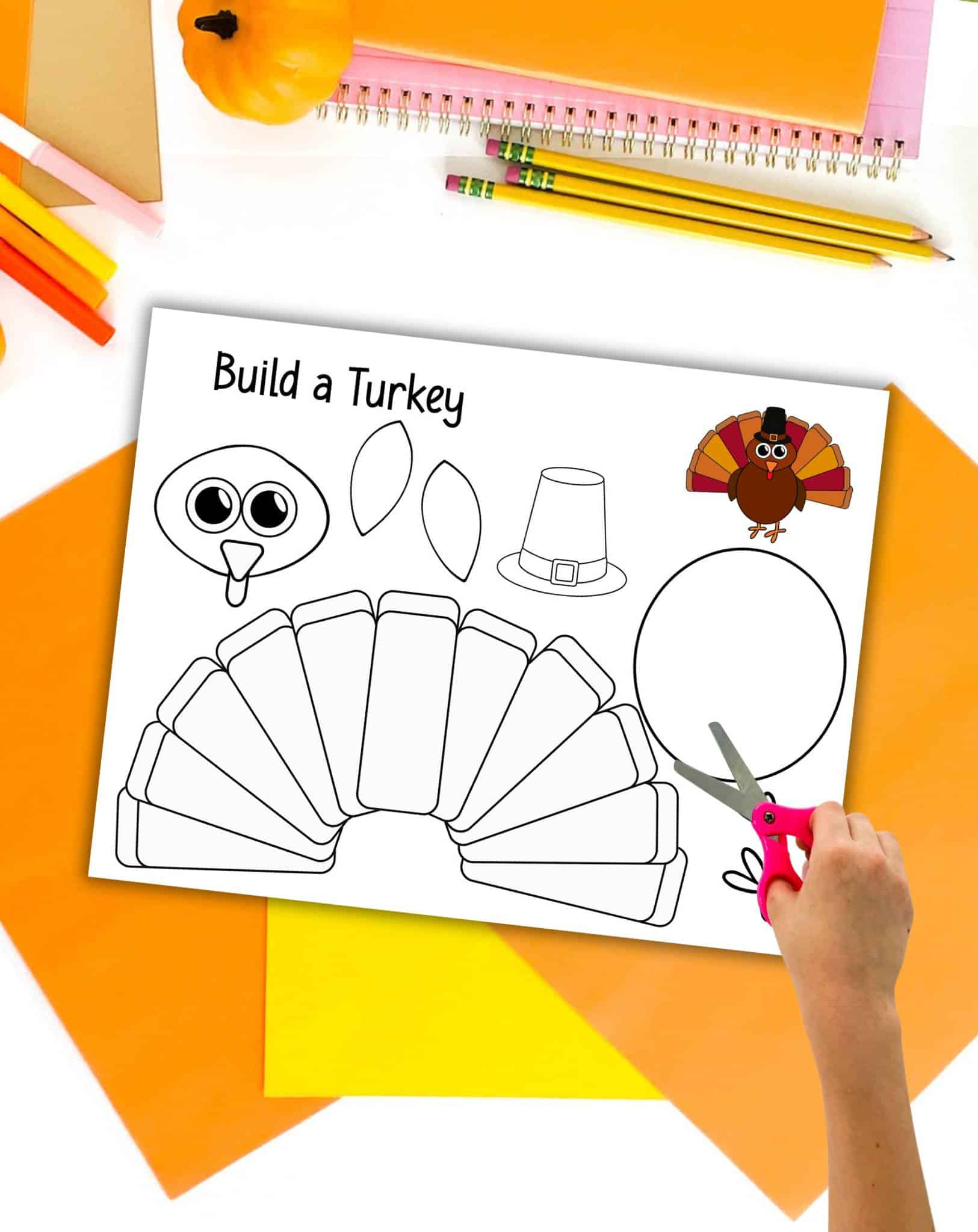 Free Build A Turkey Printable - The Artisan Life with regard to Free Printable Build A Turkey Template