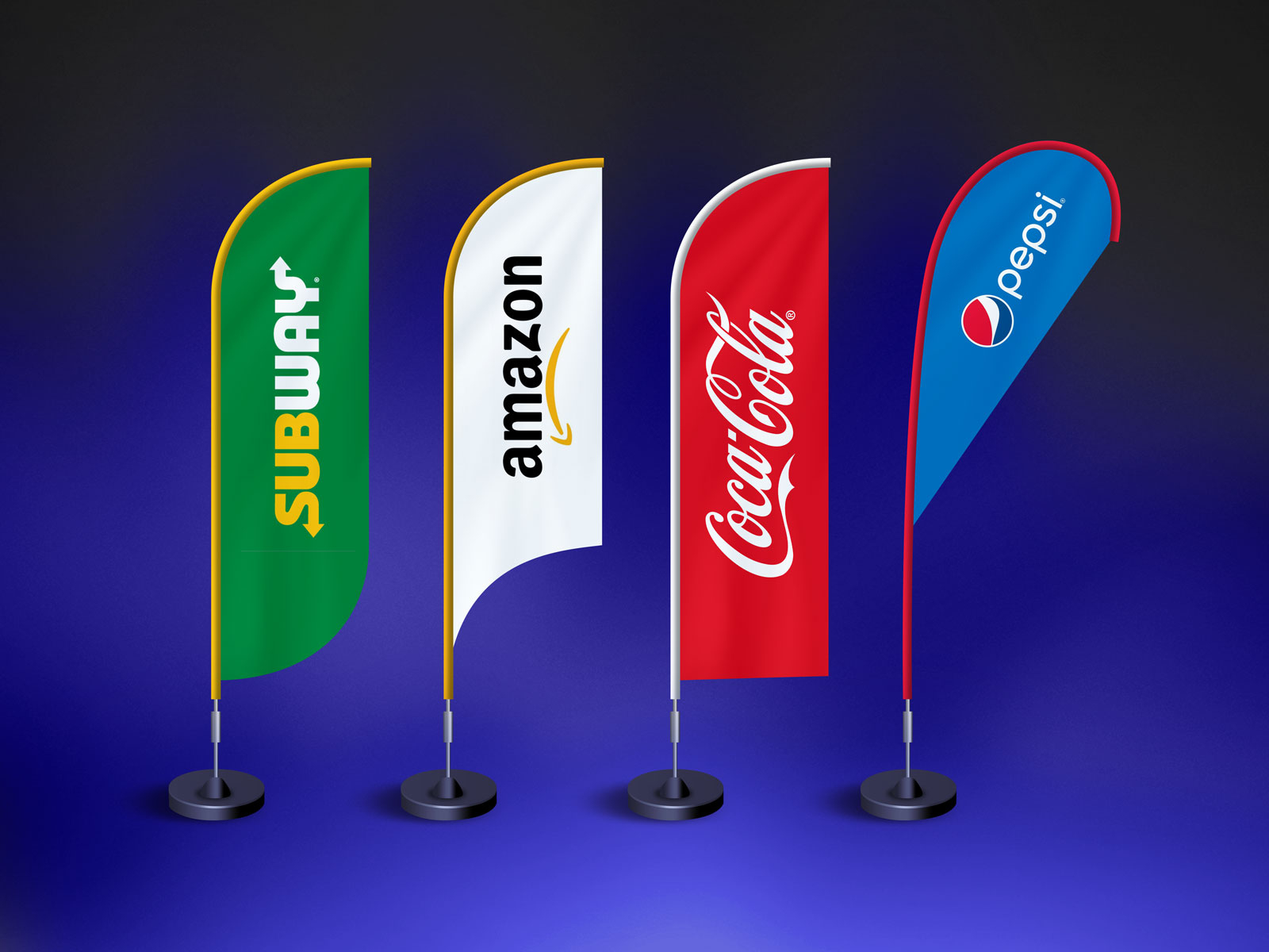 Free Feather Flag Banner Mockup - Free Psd Mockups | Psfiles for Feather Flag Design Template Free