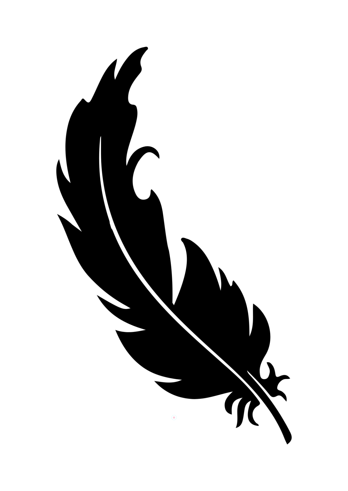 Free Feather Stencil Template To Edit Online within Feather Template Free Download