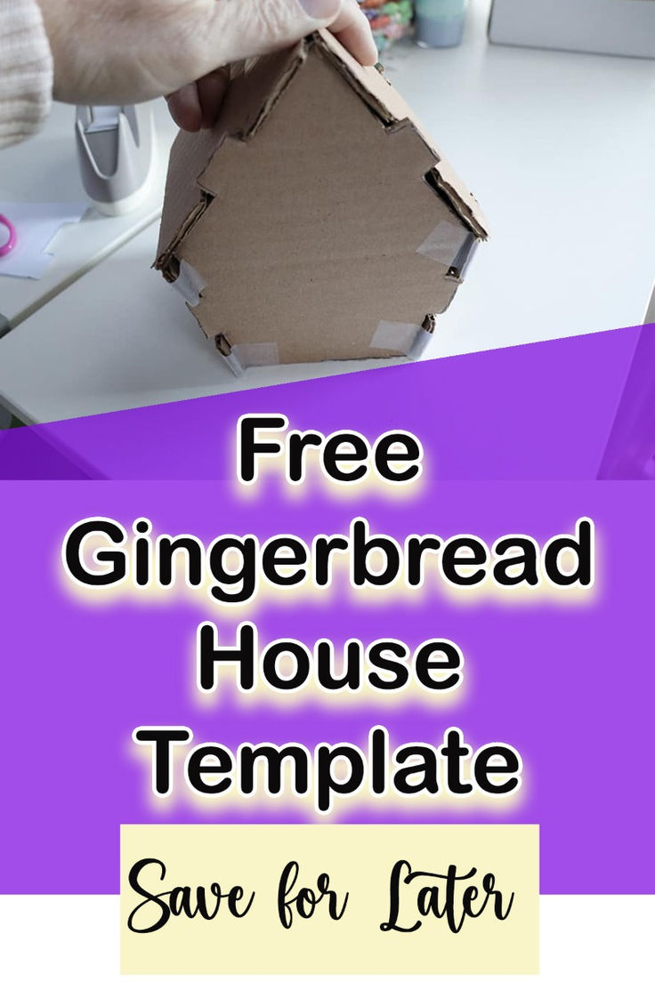 Free Interlocking Gingerbread House Template Pdf Download in Interlocking Gingerbread House Template