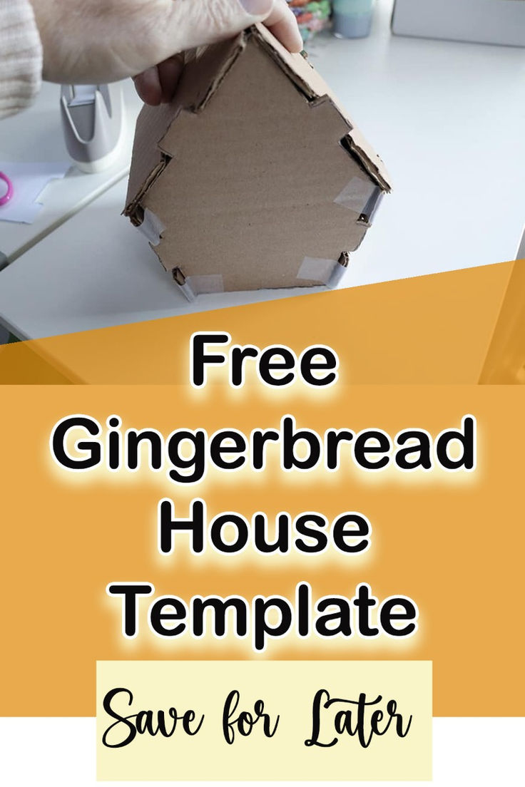 Free Interlocking Gingerbread House Template Pdf Download inside Interlocking Gingerbread House Template