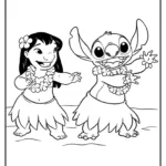Free Lilo & Stitch Coloring Pages (Printable Pdf) Regarding Printable Lilo Feather Template