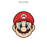 Free Mario Face Clipart Template To Edit Online With Mario Feather Template