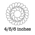 Free Motion Quilting Block Feather Wreath Machine Embroidery Pertaining To Feather Wreath Quilt Template