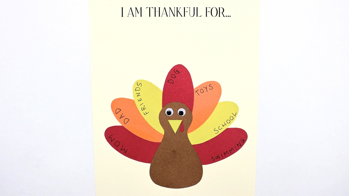 Free Printable Thankful Turkey Craft Template For Kids - The Craft throughout Turkey Feather Template Set of 6