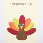 Free Printable Thankful Turkey Craft Template For Kids   The Craft Throughout Turkey Feather Writing Template