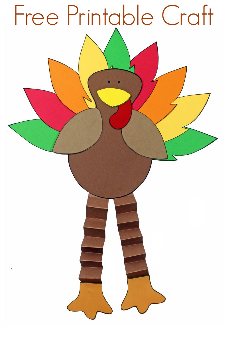 Free Printable Turkey Craft For Thanksgiving - Mama Likes This pertaining to Printable Turkey Leg Template