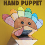 Free Printable Turkey Hand Puppet   Pjs And Paint Pertaining To Turkey Mouth Template