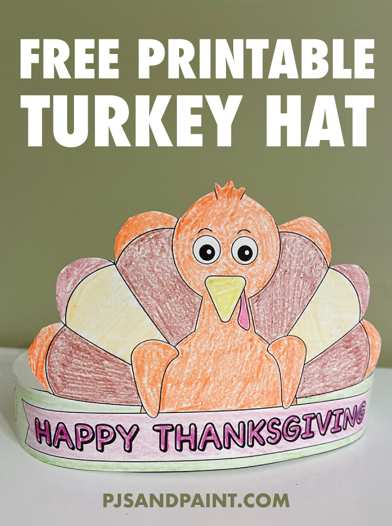 Free Printable Turkey Hat - Thanksgiving Turkey Crown with regard to Free Printable Turkey Hat Template
