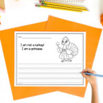 Free Printable Turkey In Disguise Coloring Creative Writing Inside I Am Not A Turkey Writing Template