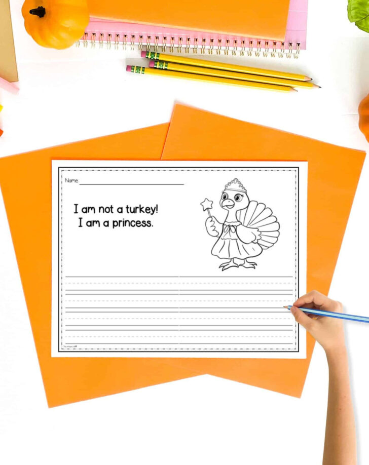 I Am Not a Turkey Writing Template