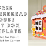 Free Svg Download   Paper Gingerbread House Gift Box   Digital Files For  Cricut And Silhouette Cameo Throughout Cricut Gingerbread House Template