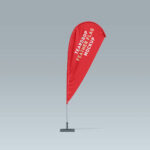 Free Teardrop Feather Flag Mockup Psd Set   Good Mockups With Teardrop Feather Banner Template Psd