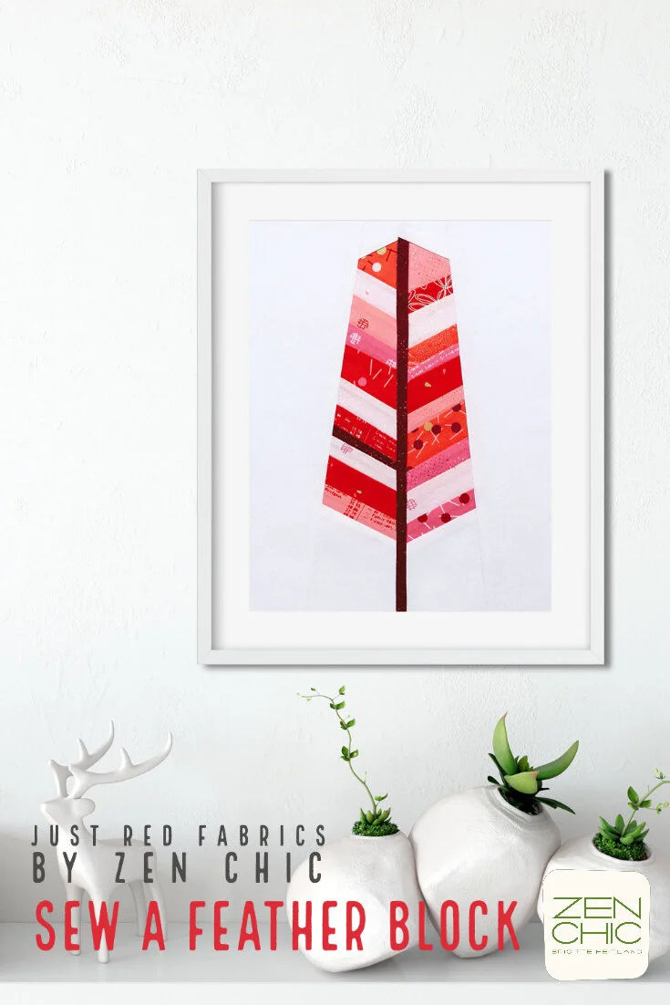 Free Template Feather Block And Blockheads 2020 – Block 6 regarding Fabric Feather Template