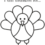 Free Thanksgiving "I Am Thankful For" Printable   Fox Farm Home For Free Thankful Turkey Template