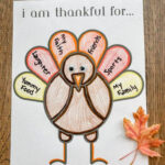 Free Thanksgiving "I Am Thankful For" Printable   Fox Farm Home With Regard To Printable Thankful Turkey Craft Template