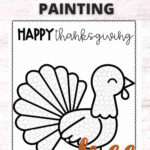 Free Thanksgiving Turkey Q Tip Craft Printable   Smart Cookie With Dot Painting Templates Q Tip Painting Turkey