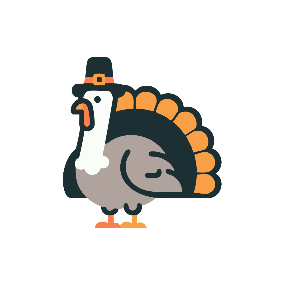 Free Transparent Turkey Clipart Template To Edit Online within Turkey Clipart Template