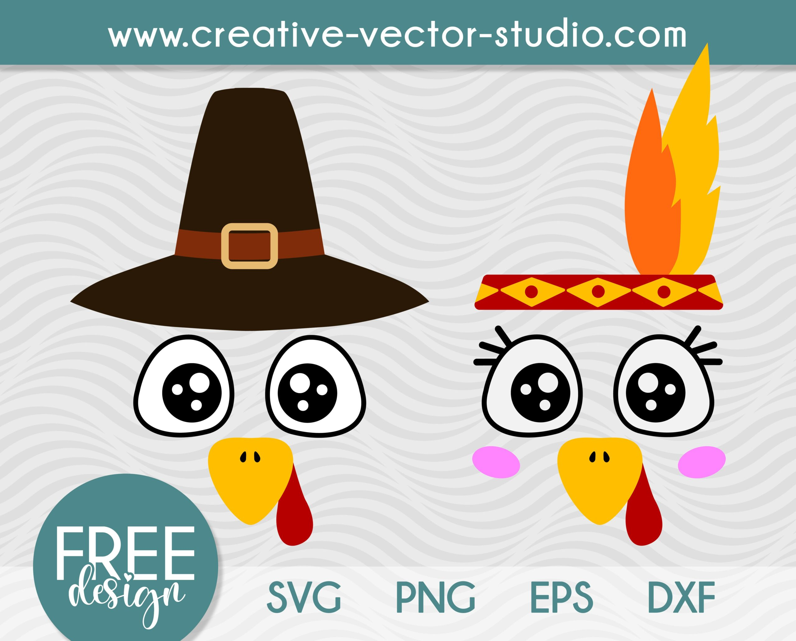 Free Turkey Face Svg, Png, Dxf, Eps | Creative Vector Studio regarding Template Turkey Face Clipart
