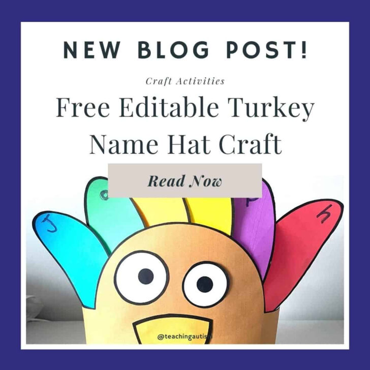 Editable Turkey Hats Template