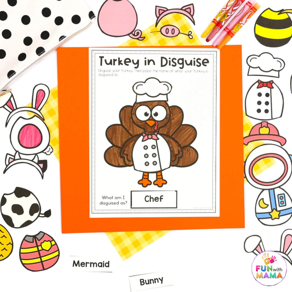 Free Turkey In Disguise Project Template for Template Free Printable Turkey in Disguise Printable Outfits