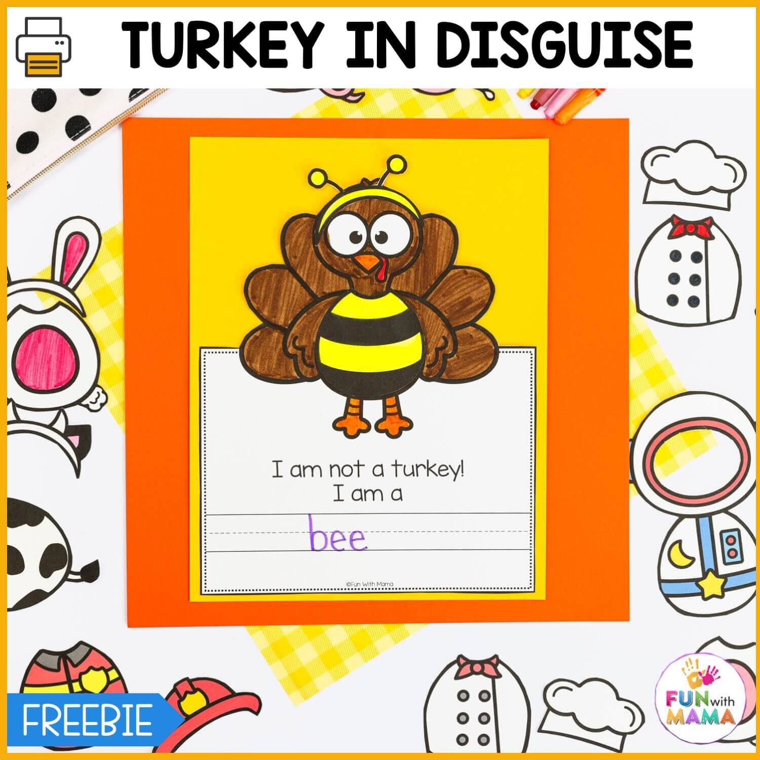Free Turkey In Disguise Project Template within Simple Turkey Disguise Template
