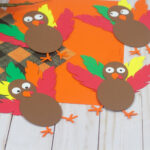 Fun And Easy Paper Turkey Craft   Color Me Crafty With Regard To Turkey Feather Template Cricut