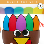 Fun And Easy Turkey Hat Craft For Young Kids   Crafty Bee Creations With Regard To Kindergarten Turkey Hat Template