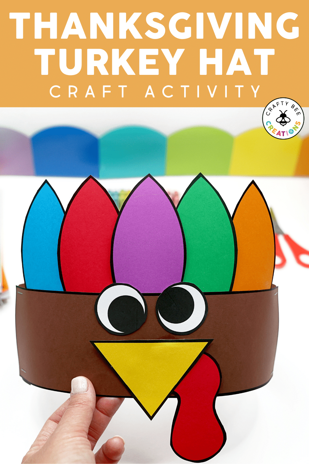 Fun And Easy Turkey Hat Craft For Young Kids - Crafty Bee Creations within Diy Turkey Hat Template