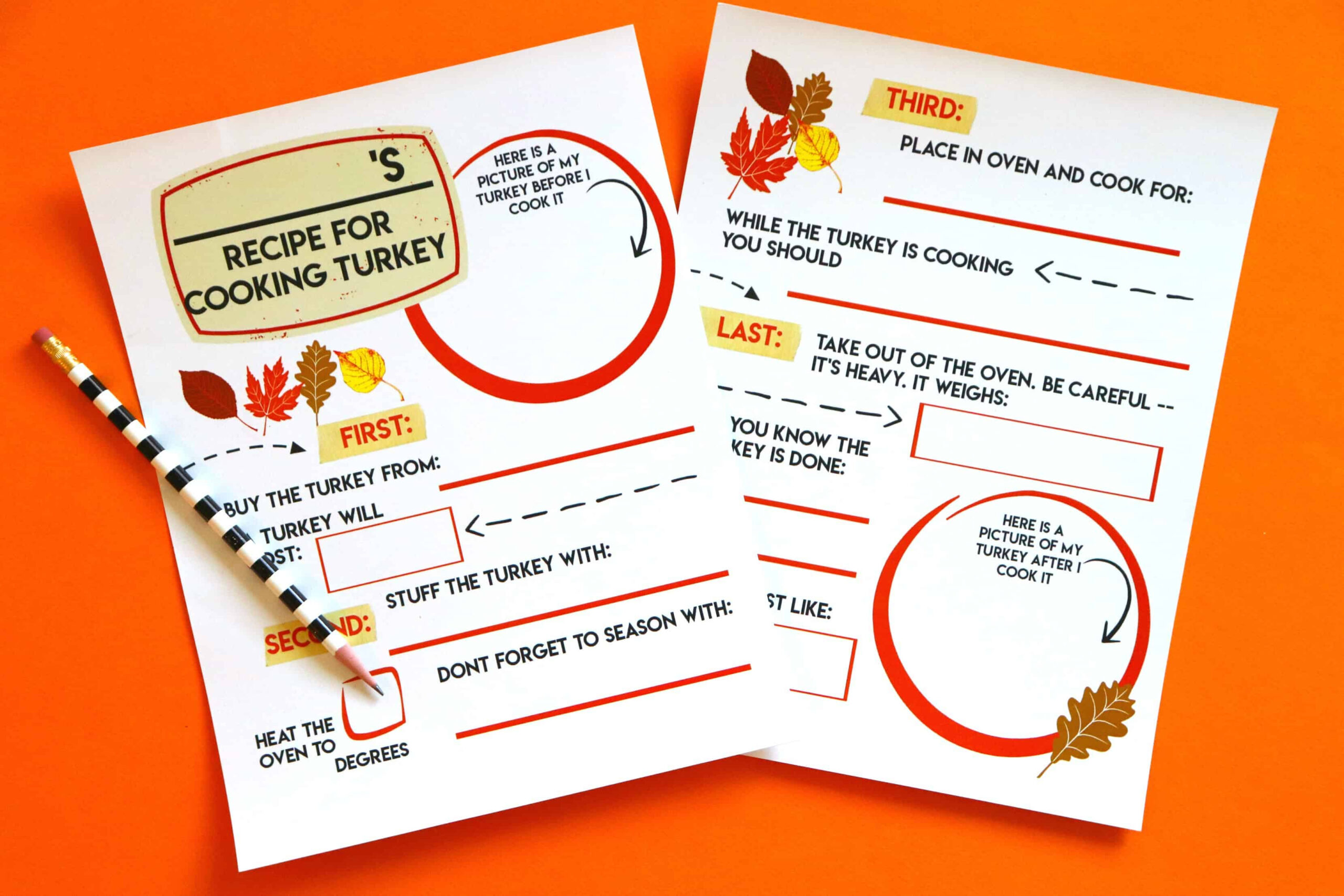 Funny How To Cook A Turkey Printable! - A Girl And A Glue Gun within How to Cook a Turkey Template