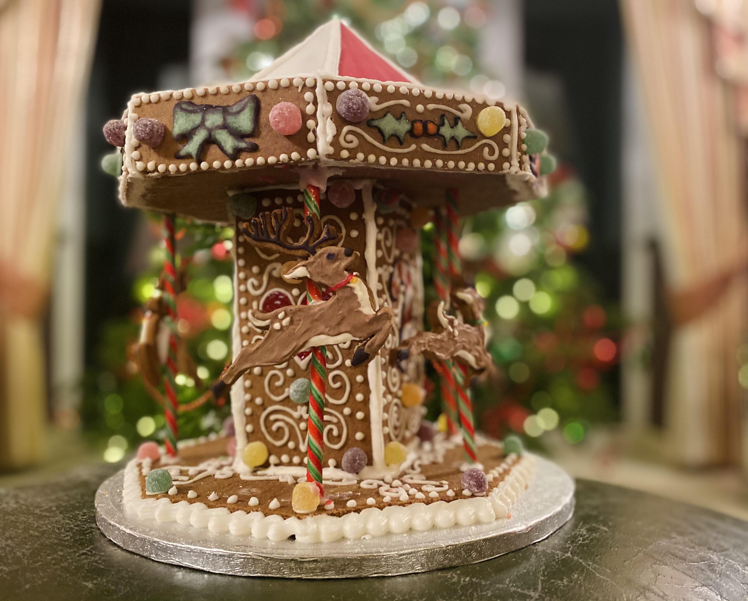 Gingerbread Carousel. Finally Made It Out Of My Head And Into regarding Carousel Gingerbread House Template