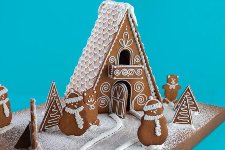Swiss Chalet Gingerbread House Template